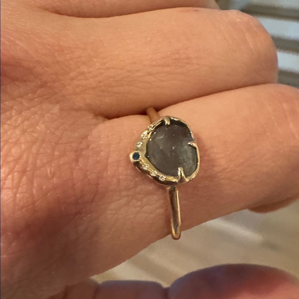 Sirciam 14k yellow gold Sky Shower Tourmaline Ring 8 $1453 - Picture 13 of 15
